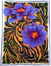 "Two Blue Flowers" is one of several paintings available gift packs online.